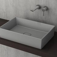Bocchi Vessel 56x38 cm Gri Dikdörtgen Lavabo