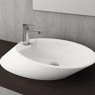 Bocchi Vessel 72 cm Parlak Beyaz Bataryalı Çanak Lavabo