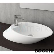 Bocchi Vessel Milano 56 cm Mat Beyaz Çanak Lavabo