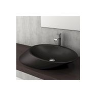 Bocchi Vessel Yatay Çanak 72 cm Mat Siyah Lavabo