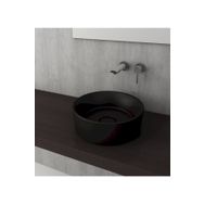 Bocchi Vessel Yuvarlak 38 cm Mat Siyah Lavabo