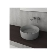 Bocchi Vessel Yuvarlak Çanak 38 cm Mat Gri Lavabo