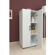 Bofigo 3 Raflı 2 Kapaklı Beyaz Çok Amaçlı Mutfak Banyo Dolabı