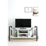 Bofigo Beyaz Raflı TV Ünitesi Televizyon Sehpası