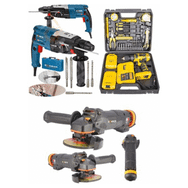 Böhrer Ultra 3'lü Set 2100 W Taşlama ve 2450 W Kırıcı Delici ve 58 V Full Setli Şarjlı Matkap
