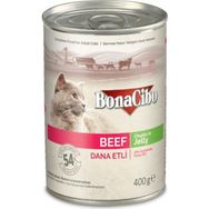 BonaCibo 400 gr Dana Etli Yaş Kedi Maması