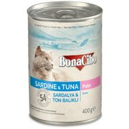 BonaCibo Ezme Sardalya ve Ton Balıklı Özel Yaş 400 gr Kedi Maması