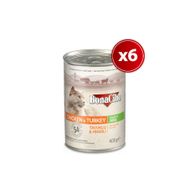 BonaCibo Jöleli Tavuk ve Hindili Yaş 6x400 gr Kedi Maması