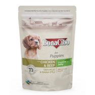BonaCibo Pouch Tavuklu Dana Etli Yavru 100 gr Köpek Maması
