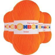 Bonbon 98215 Turuncu 5 Adet Kristal El Örgü Lif İpi