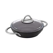 Bonera 18 cm Granit Pro Plus 1081 Siyah Çift Kulplu Omlet Tavası