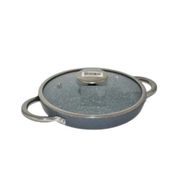 Bonera 20 cm Granit Pro Plus 1092 Siyah Çift Kulplu Omlet Tavası