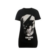 Bonesmen Parlayan Kurukafa T-Shirt Kısa Elbise