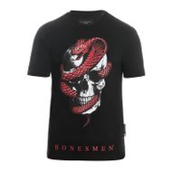 Bonesmen Yuvarlak Yaka Kırmızı Yılan T-shirt