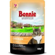 Bonnie 100 gr Pouch Tavuklu Yetişkin Kedi Konservesi