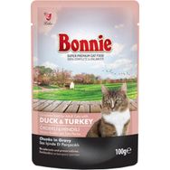 Bonnie Kedi Ördekli Hindili Pouch 100 gr Yaş Kedi Maması