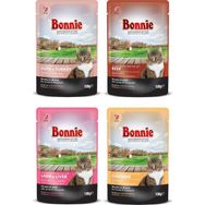 Bonnie Pouch Karışık 4 Adet Yetişkin Kedi Maması