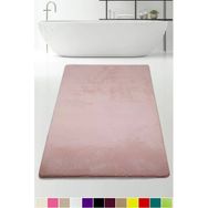 Bonny Home 80x150 CM Elite Pudra Peluş Kaymaz Tabanlı Pufidik Banyo Halısı