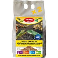 Bonny Nice Doğal Çam Pelet 2 kg 4 lt 2 Paket Sürüngen Taban Malzemesi