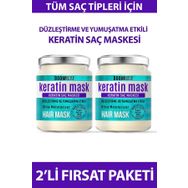 Boom Butter 2x190 ml Güçlendirici Onarıcı Keratin Saç Maskesi