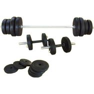 Borçin 60 kg Siyah Halter Dambıl Ağırlık Seti