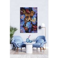 Bordo Sanat BRD-SNT-M-1174 50x75 cm Tilki Dekoratif Duvar Kanvas Tablo