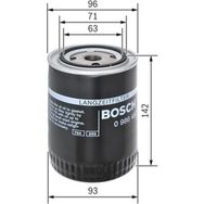 Bosch 0986452400 A4 1.9 TDI Passat Yağ Filtresi