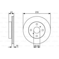 Bosch 0986479S46 Ön Fren Aynası