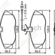 Bosch 0986TB2035 Oto Ön Fren Balatası