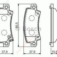 Bosch 0986TB2416 Oto Arka Fren Balatası