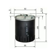 Bosch 1457434437 Mercedes W203 W204 W211 X204 X164 Sprinter Viano Yakıt Filtresi