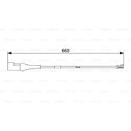 Bosch 1987473575 Ford V362 14-1987473552 1843313 Fren Balatası İçin Arka Fren İkaz Kablosu