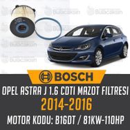 Bosch 2014-2016 Opel Astra J 1.6 CDTI Mazot Filtresi
