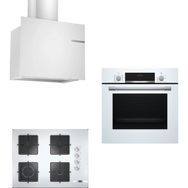 Bosch 251 HBF514BW1T - POP7C2O12O - DWF65AJ20T Beyaz 3'lü Ankastre Set
