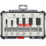 Bosch 2607017465 6 Parça Düz 6 mm Pro Freze Seti