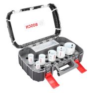 Bosch 2608594187 Ambalaj Ödüllü Çantası ile 9 Parça 22-64 mm Metal ve Ahşap Panç Seti