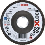 Bosch 2608619201 X-Lock 125 mm 40 Kum Best Serisi Metal Flap Disk