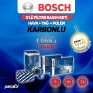 Bosch A3 1.6 FSI Sportback 2004-2007 Karbonlu 3'lü Filtre Seti
