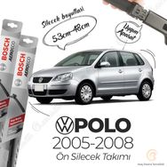 Bosch Aeroeco 2005-2008 Volkswagen Polo Muz Silecek Takımı