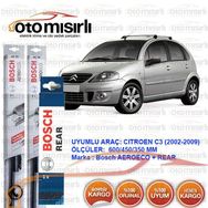 Bosch Aeroeco Citroen C3 2002-2009 Ön ve Arka Silecek