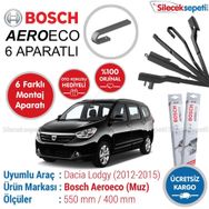 Bosch Aeroeco Dacia Lodgy 2012-2015 Muz Silecek Takımı