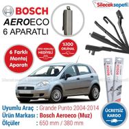 Bosch Aeroeco Fiat Grande Punto 2005-2014 Muz Silecek Takımı
