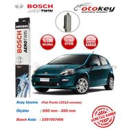 Bosch Aeroeco Fiat Punto 2012 Sonrası Muz Silecek Takımı