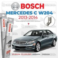 Bosch Aeroeco Mercedes C W204 2013-2014 Ön Muz Silecek Takımı