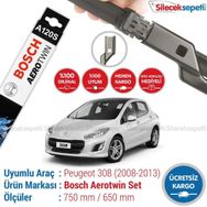 Bosch Aeroeco Peugeot 308 2007-2013 Muz Silecek Takımı