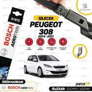 Bosch Aeroeco Peugeot 308-2014 2017 Ön Muz Silecek Takımı