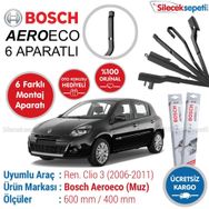 Bosch Aeroeco Renault Clio 3 2006-2011 Muz Silecek Takımı