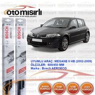 Bosch Aeroeco Renault Megane 2 2002-2006 Silecek Takımı