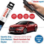 Bosch Aeroeco Renault Talisman 2015-2018 Ön Muz Silecek Takımı