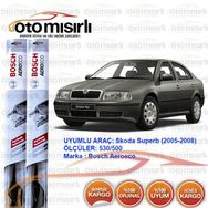 Bosch Aeroeco Skoda Superb 2005-2008 Silecek Takımı